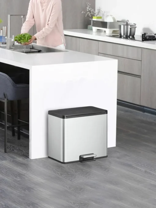 Abfalleimer Essential mit Pedal-Funktion, 20 L + 9 L