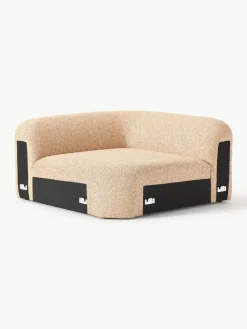 Abgerundetes Eckmodul Wolke aus Bouclé