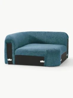 Abgerundetes Eckmodul Wolke aus Teddy-Bouclé