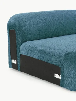 Abgerundetes Eckmodul Wolke aus Teddy-Bouclé