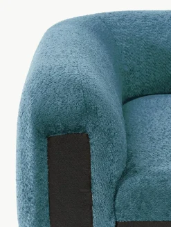 Abgerundetes Eckmodul Wolke aus Teddy-Bouclé