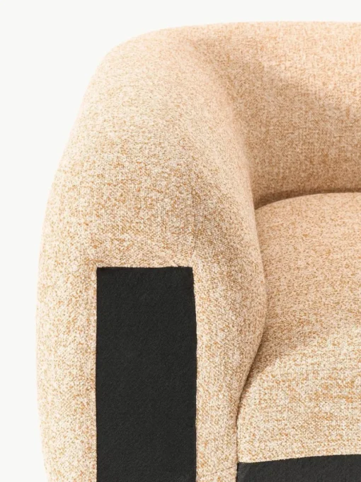 Abgerundetes Eckmodul Wolke aus Bouclé