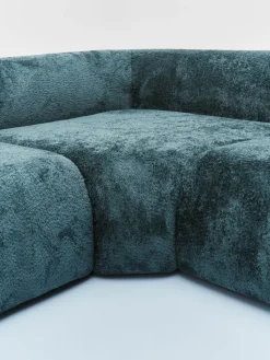 Abgerundetes Eckmodul Wolke aus Teddy-Bouclé