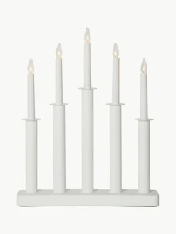 Adventsleuchter Plate aus Kiefern- und Birkenholz