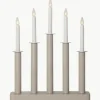 Adventsleuchter Plate aus Kiefern- und Birkenholz