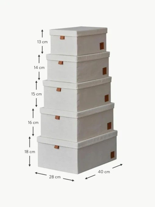 Aufbewahrungsboxen Premium, 5er-Set