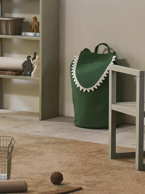 Aufbewahrungskorb Crocodile aus Bio-Baumwolle