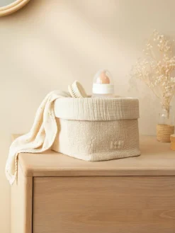 Aufbewahrungskorb Wabi Sabi aus Bio-Baumwolle