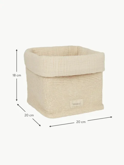 Aufbewahrungskorb Wabi Sabi aus Bio-Baumwolle