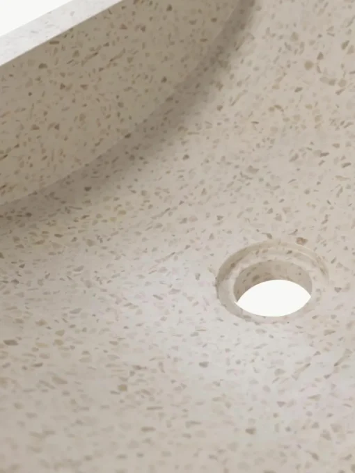 Aufsatzwaschbecken Kuveni aus Terrazzo