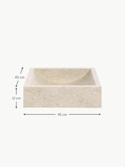 Aufsatzwaschbecken Kuveni aus Terrazzo