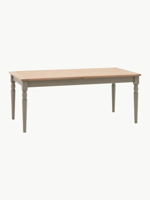Ausziehbarer Holz-Esstisch Eton, handgefertigt, 180 - 230 x 95 cm