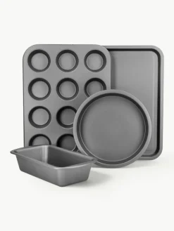 Backformen KitchenCraft mit Antihaft-Beschichtung, 4er-Set