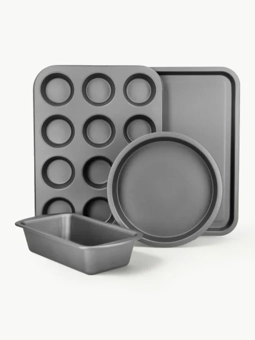 Backformen KitchenCraft mit Antihaft-Beschichtung, 4er-Set