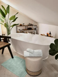 Badematte Premium aus Bio-Baumwolle, rutschfest