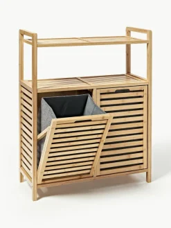 Badregal Kit aus Bambus mit Wäschekörben