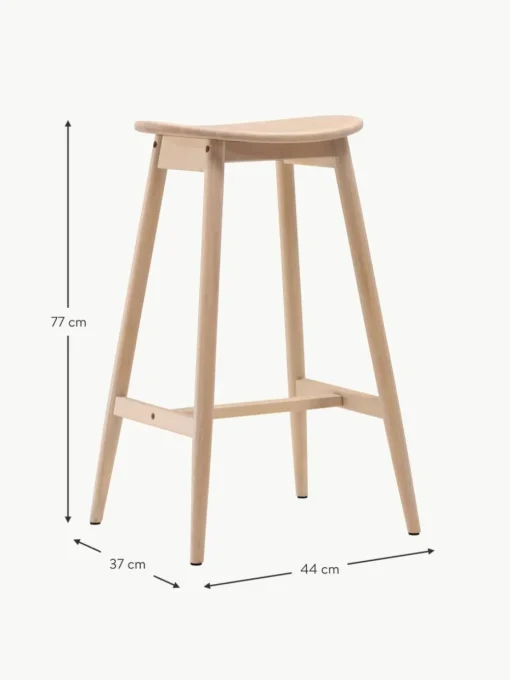 Barhocker Orust aus Gummibaumholz