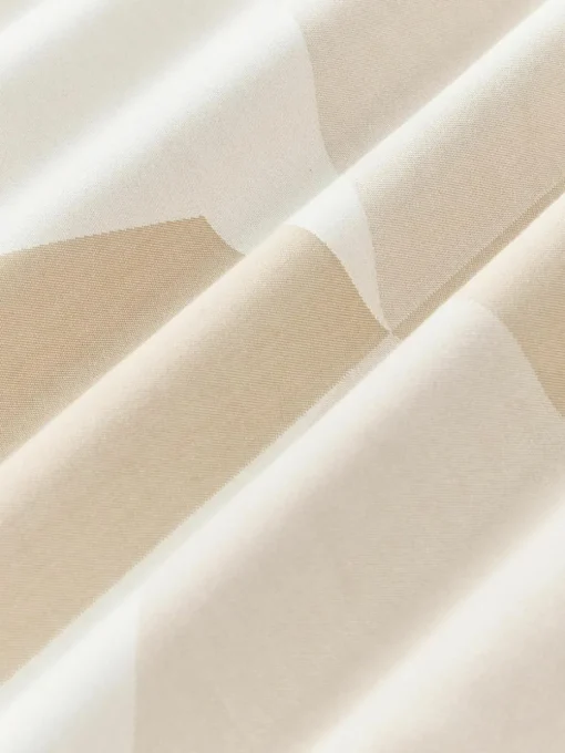 Baumwoll-Bettdeckenbezug Elinor mit geometrischem Jacquard-Muster