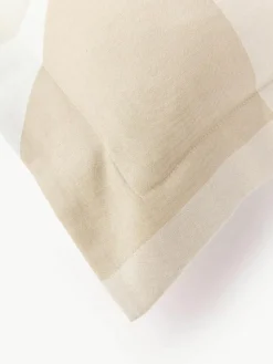Baumwoll-Bettdeckenbezug Elinor mit geometrischem Jacquard-Muster