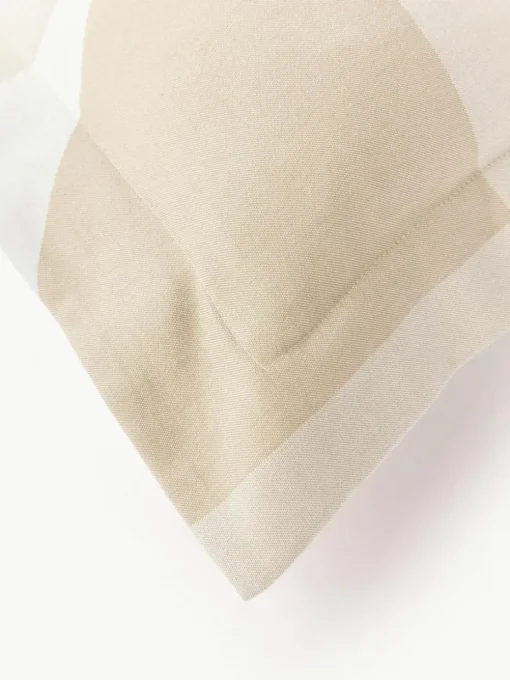 Baumwoll-Bettdeckenbezug Elinor mit geometrischem Jacquard-Muster
