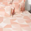 Baumwoll-Betttuch Elinor mit geometrischem Muster