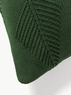 Baumwoll-Kissenhülle Beryl mit winterlichem Motiv