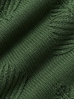Baumwoll-Kissenhülle Beryl mit winterlichem Motiv