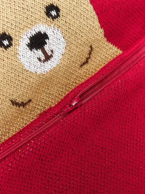 Baumwoll-Kissenhülle Buddy mit winterlichem Motiv