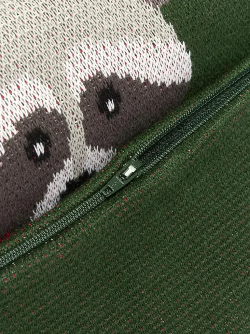 Baumwoll-Kissenhülle Buddy mit winterlichem Motiv