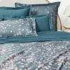 Baumwollsatin-Bettdeckenbezug Sakura mit Blumen-Print