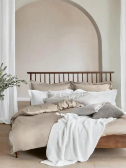 Baumwollsatin-Bettdeckenbezug Premium