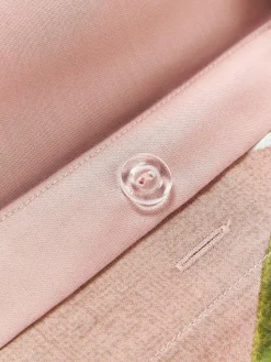 Baumwollsatin-Bettdeckenbezug Flori mit Blumen-Print