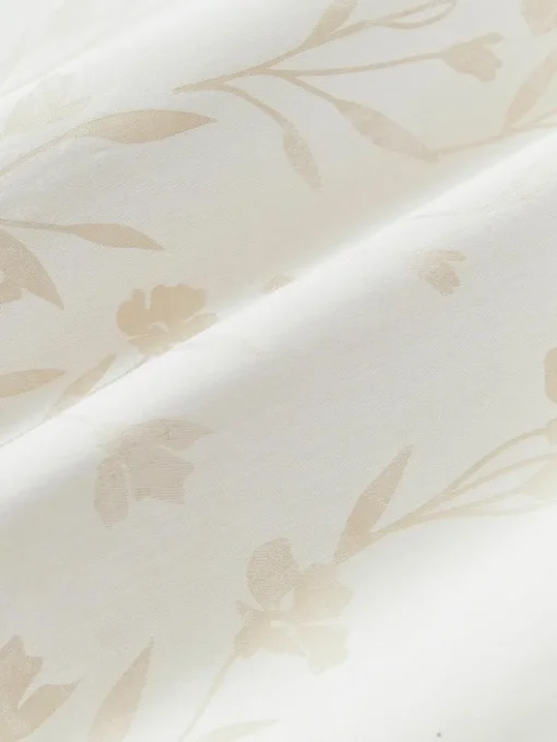 Baumwollsatin-Bettdeckenbezug Hurley mit Jacquard-Muster