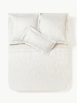 Baumwollsatin-Betttuch Hurley mit Jacquard-Muster