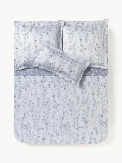 Baumwollsatin-Betttuch Hurley mit Jacquard-Muster