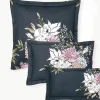 Baumwollsatin-Kopfkissenbezug Margot mit Blumen-Print
