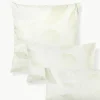 Baumwollsatin-Kopfkissenbezug Marino mit floralem Print