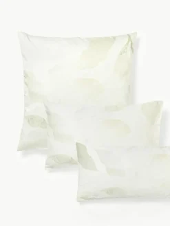 Baumwollsatin-Kopfkissenbezug Marino mit floralem Print