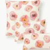 Baumwollsatin-Kopfkissenbezug Fiorella mit Blumen-Print