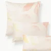 Baumwollsatin-Kopfkissenbezug Marino mit floralem Print