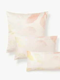 Baumwollsatin-Kopfkissenbezug Marino mit floralem Print