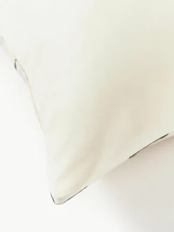 Baumwollsatin-Kopfkissenbezug Flori mit Blumen-Print