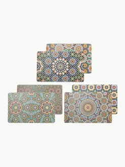 Beidseitig bedruckte Tischsets Marrakesch Doubleface, 6er-Set