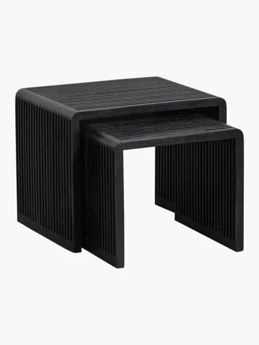 Beistelltische Willa aus Teakholz, 2er-Set