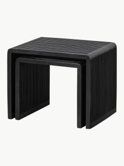 Beistelltische Willa aus Teakholz, 2er-Set