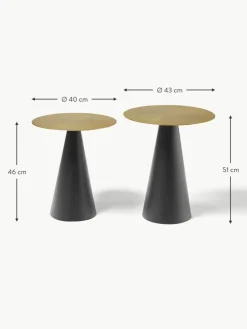 Beistelltische Zelda aus Metall, 2er-Set