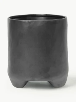 Übertopf Esca aus Steinzeug, H 21 cm