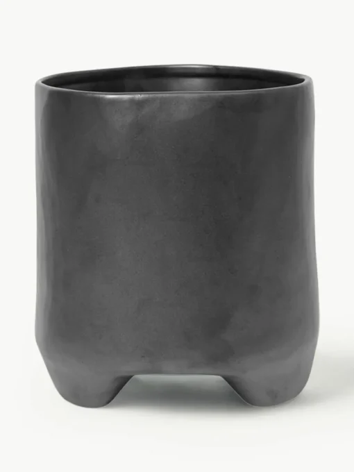 Übertopf Esca aus Steinzeug, H 21 cm