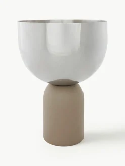 Übertopf Torus aus Metall, H 23 cm