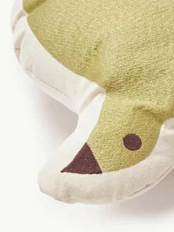 Besticktes Kissen Swif Bird aus Bio-Baumwolle